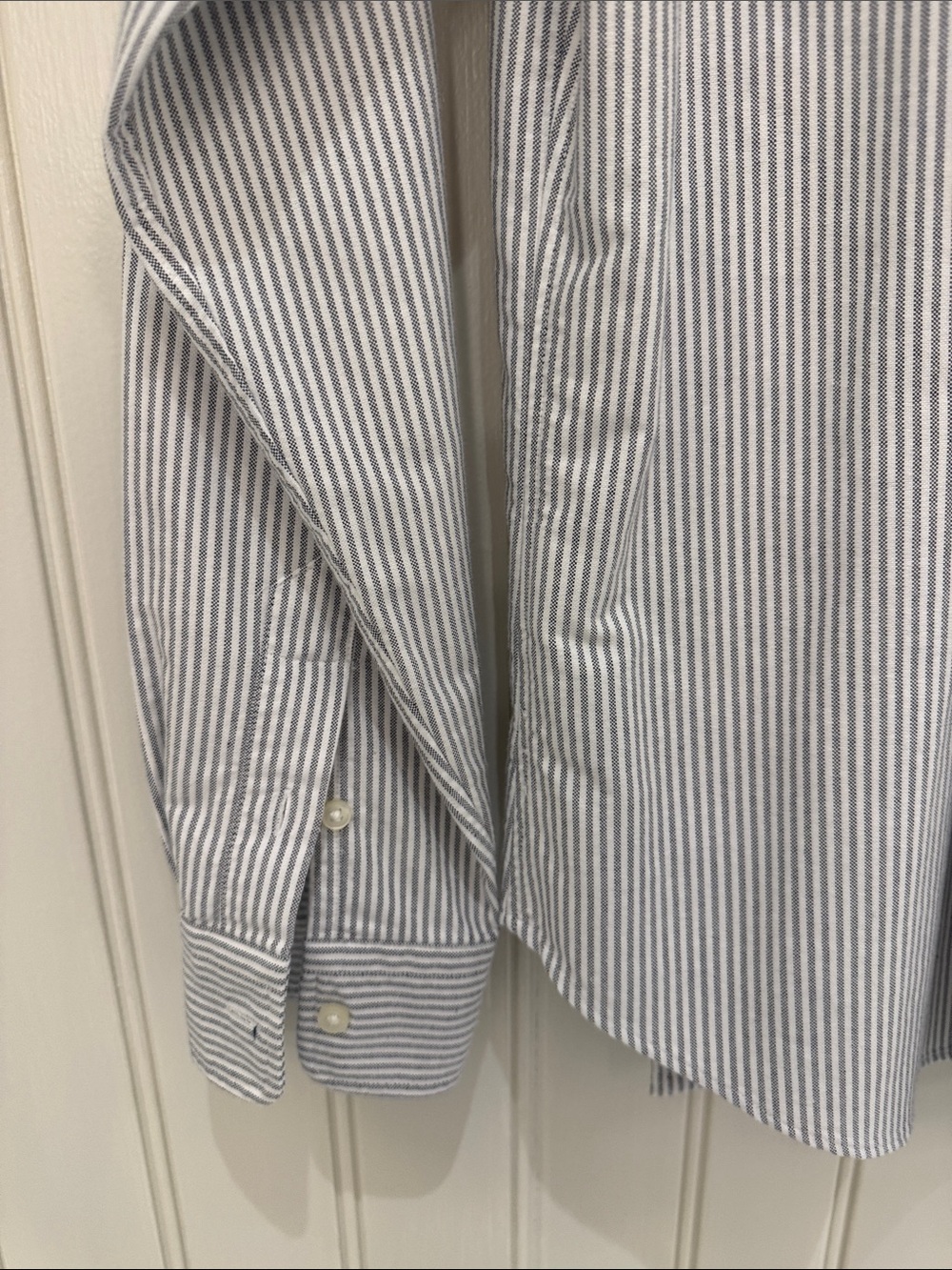 Classic and timeless Polo Ralph Lauren black-and-white striped button-down M - Picture 8 of 11